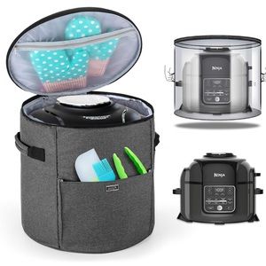 Like new, insulated travel/storage bag with straps for slow cooker